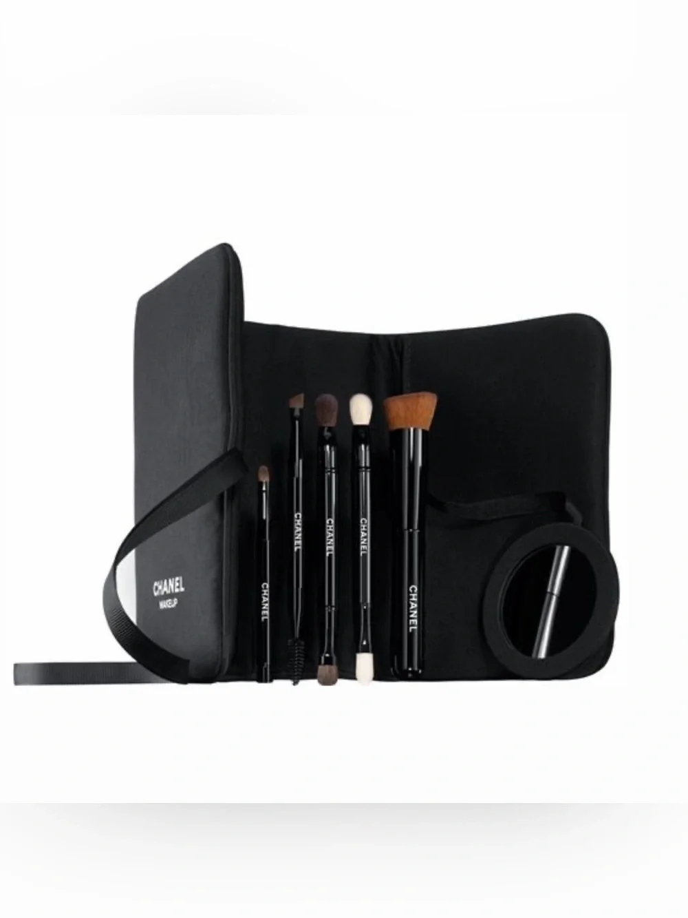 New Limited Edition Chanel Travel Essentials Makeup Brushes and Chanel Mirror